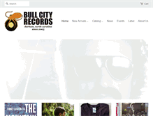 Tablet Screenshot of bullcityrecords.com